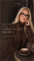 How to Style Chocolate Brown | Luxury Women’s Fashion Style Guide | Elegant Outfit Ideas & Color Pairing PDF
