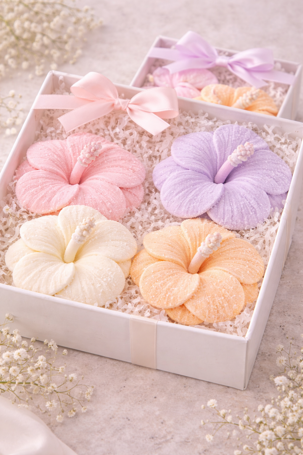 Hibiscus Silicone Flower Mold for Soap, Candles, Resin, Chocolate & Zefir
