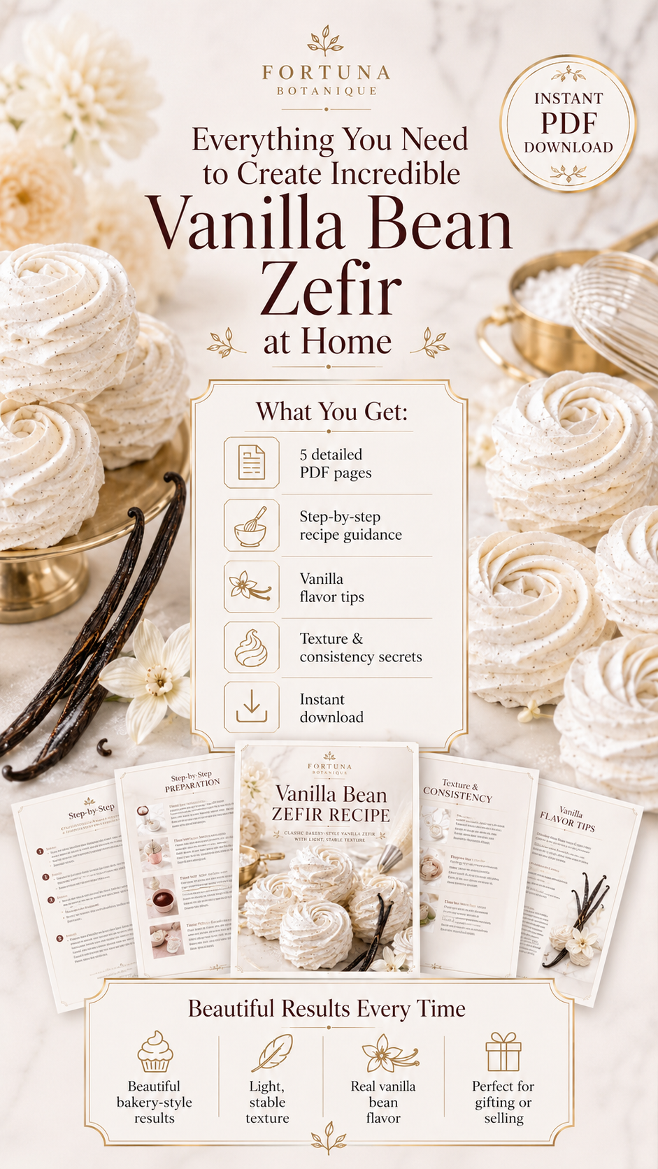 Vanilla Bean Zefir Recipe Guide | Classic Bakery-Style Zefir Recipe & Technique