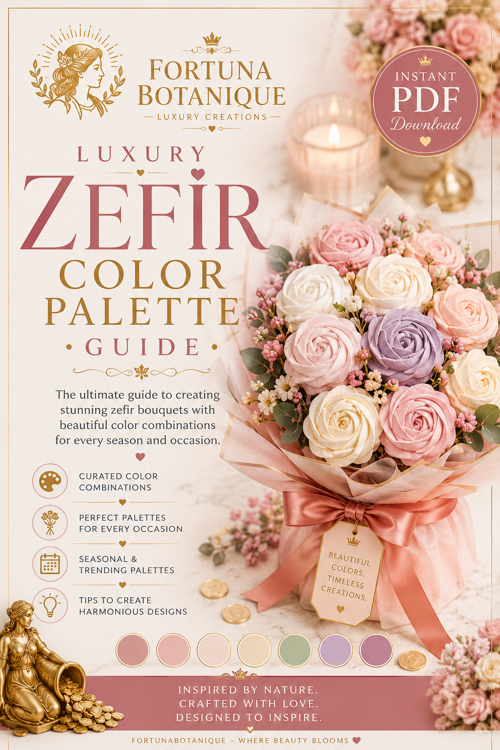 Luxury Zefir Color Palette Guide | Instant PDF Download