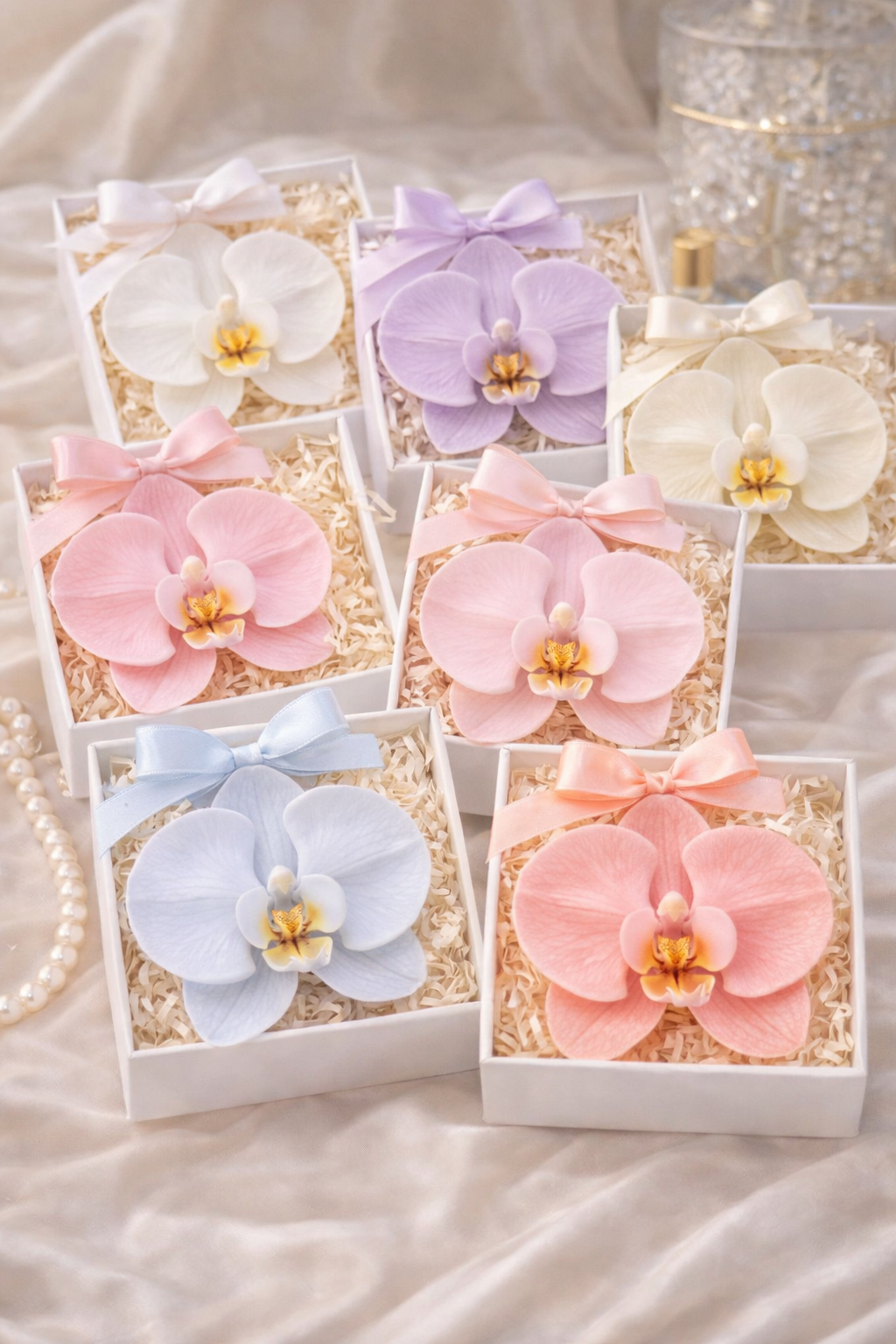 Orchid Silicone Flower Mold for Soap, Candles, Resin, Chocolate & Zefir