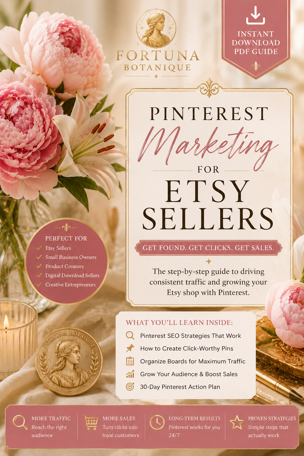 Pinterest Marketing for Etsy Sellers | Instant PDF Guide