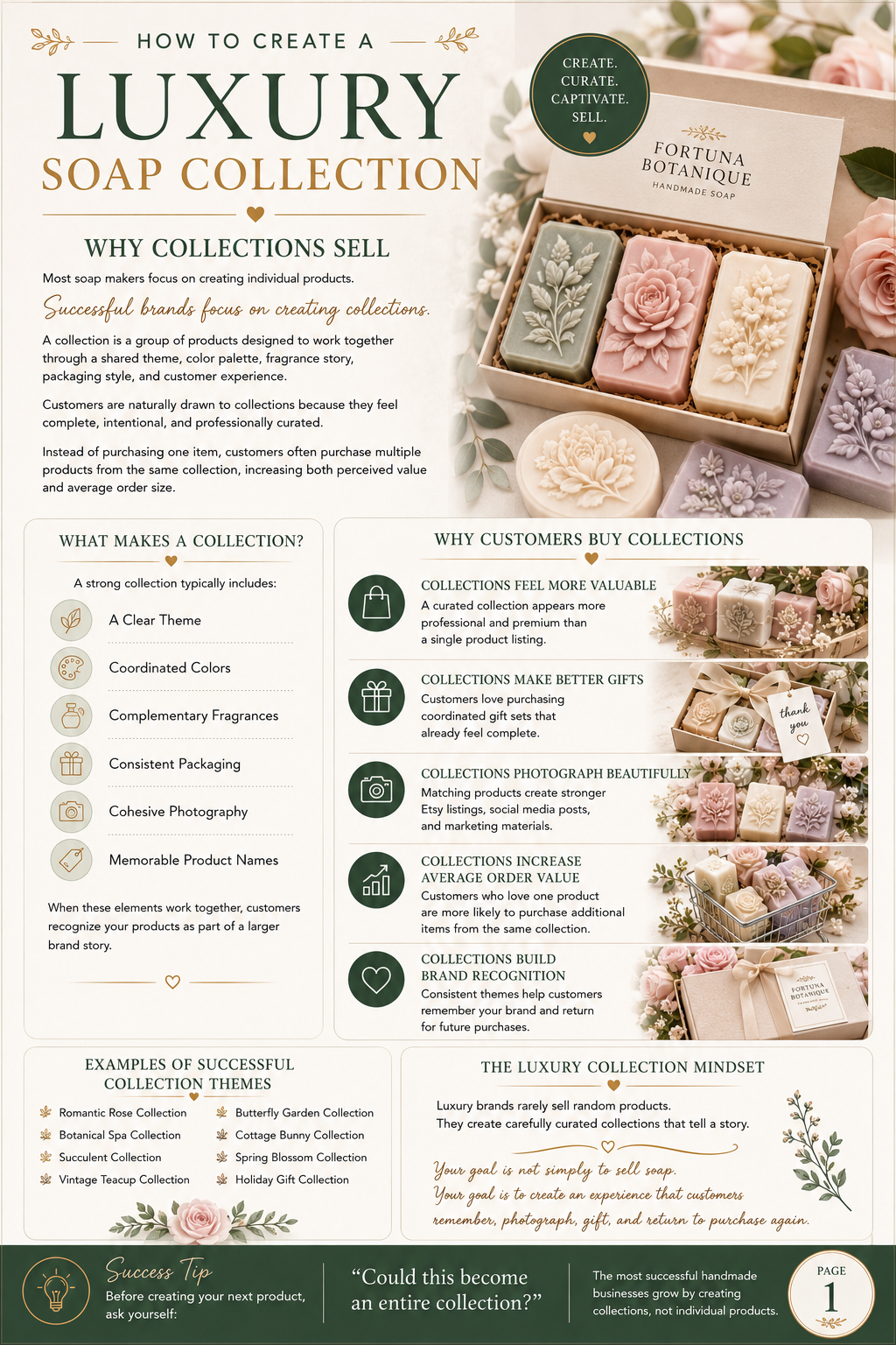 Soap Collection Strategy Guide | Build Best-Selling Handmade Soap Collections That Increase Sales | Business Planning PDF