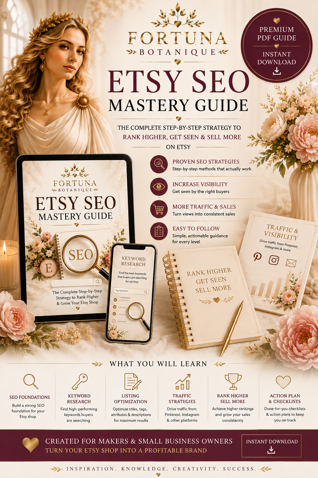 Etsy SEO Mastery Guide | Rank Higher on Etsy | Digital PDF Download