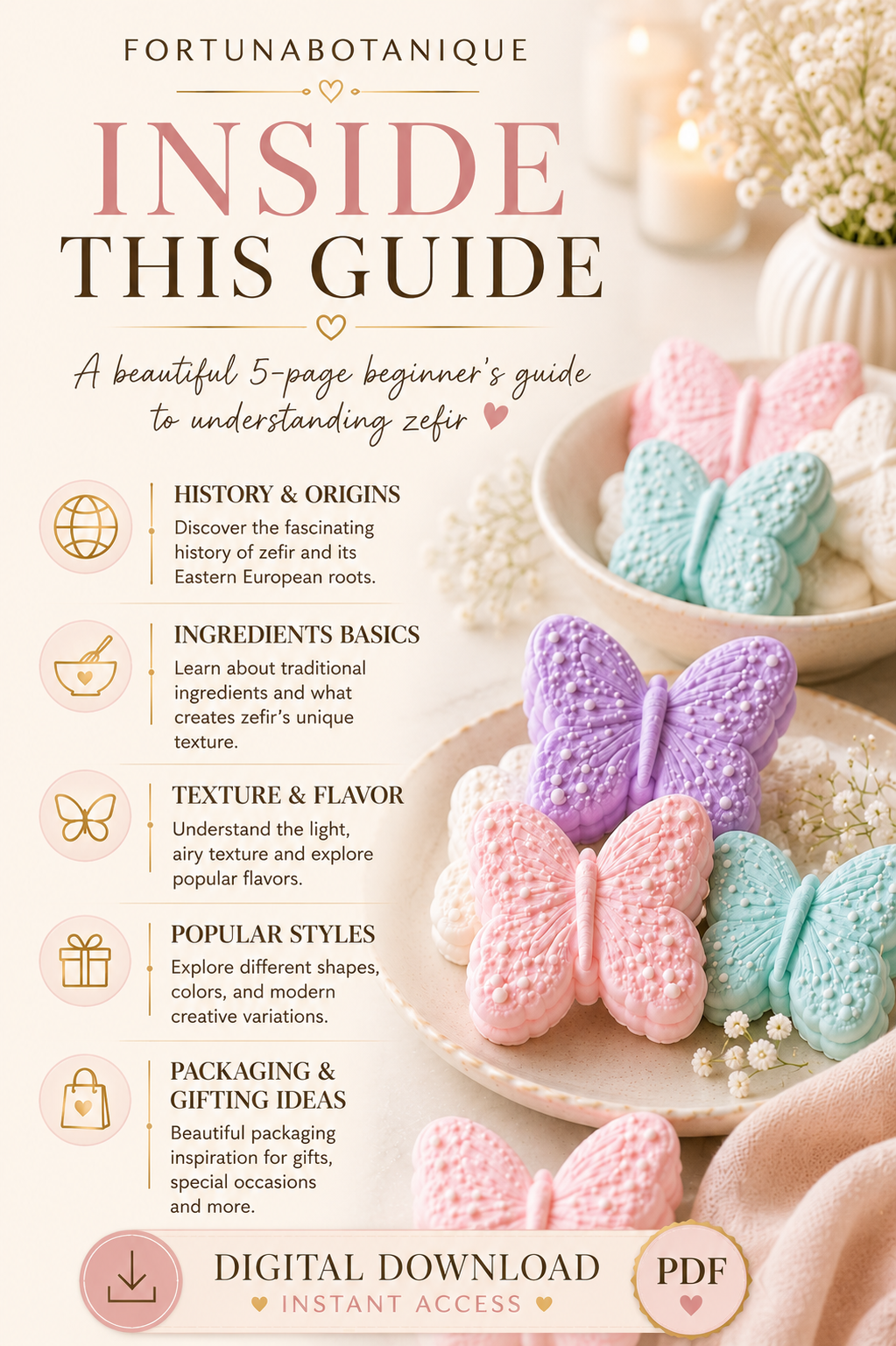 What Is Zefir? Beginner’s Guide | Learn the Basics of Russian Marshmallow Flowers | Premium PDF Introduction for Beginners
