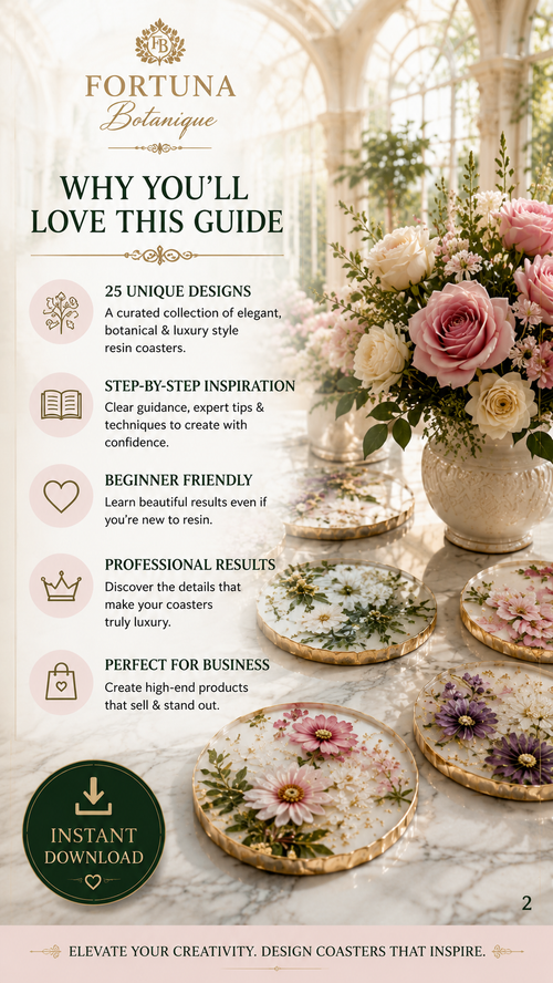 25 Luxury Resin Coaster Designs Guide | Elegant DIY Floral Coaster Ideas & Creative Inspiration