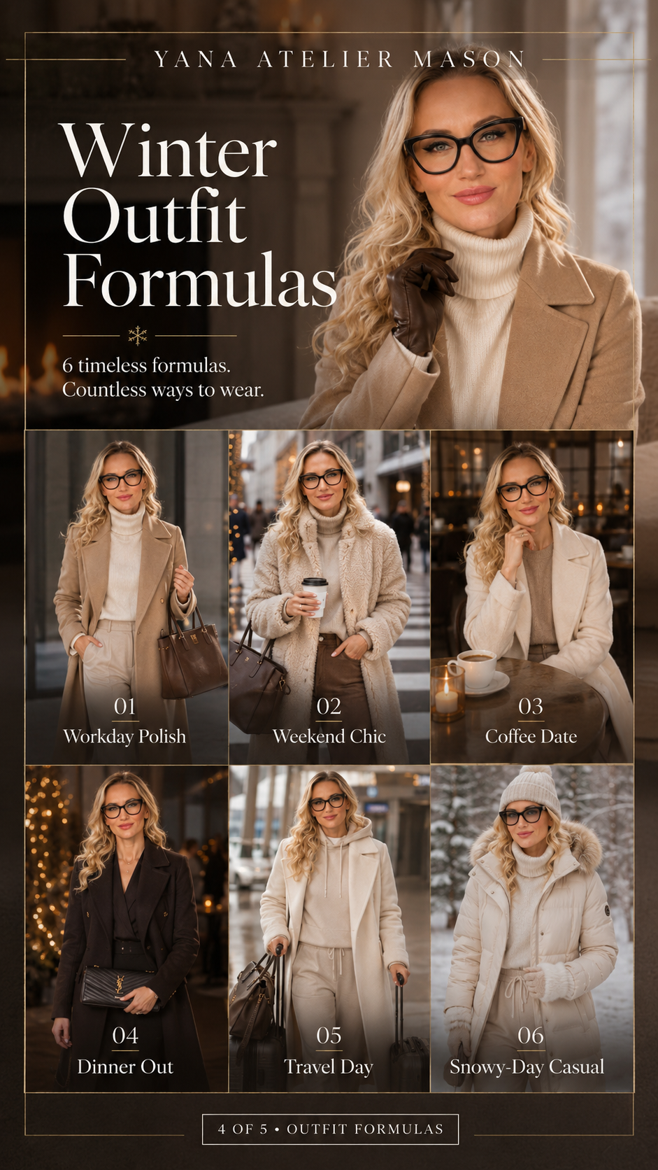 Winter Capsule Wardrobe Guide | Elegant Cold Weather Styling & Winter Outfit Digital Guide