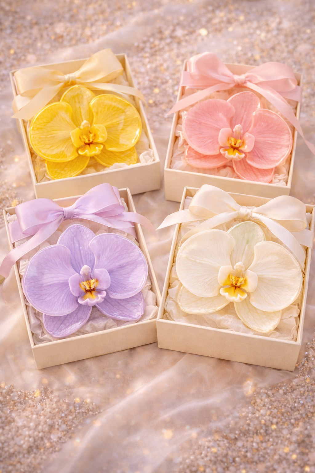 Orchid Silicone Flower Mold for Soap, Candles, Resin, Chocolate & Zefir