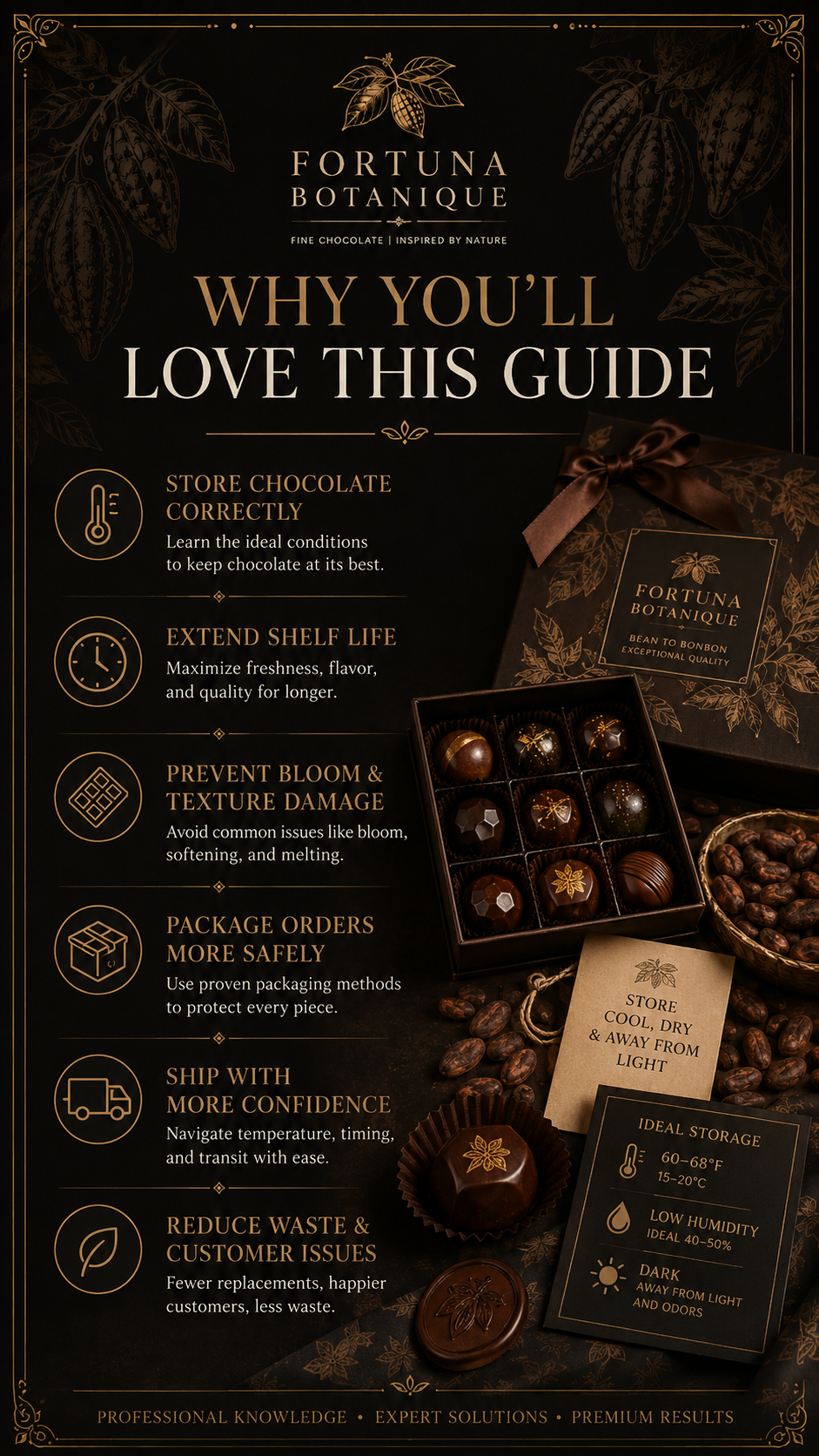 Chocolate Storage, Shelf Life & Shipping Guide | Freshness, Packaging, Temperature & Chocolate Business PDF