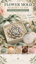 Succulent Silicone Mold Guide | Soap, Wax, Resin & Dessert Styling