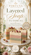 Layered Soap Tutorial PDF Guide | Luxury Artisan Soapmaking Technique | Instant Digital Download