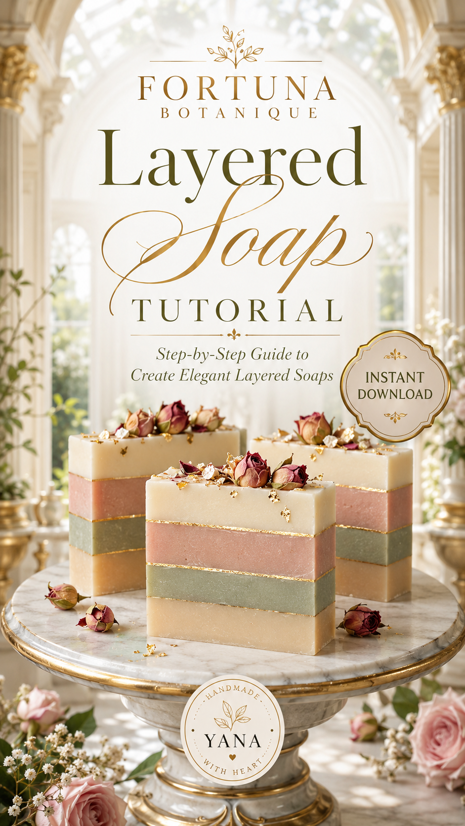 Layered Soap Tutorial PDF Guide | Luxury Artisan Soapmaking Technique | Instant Digital Download