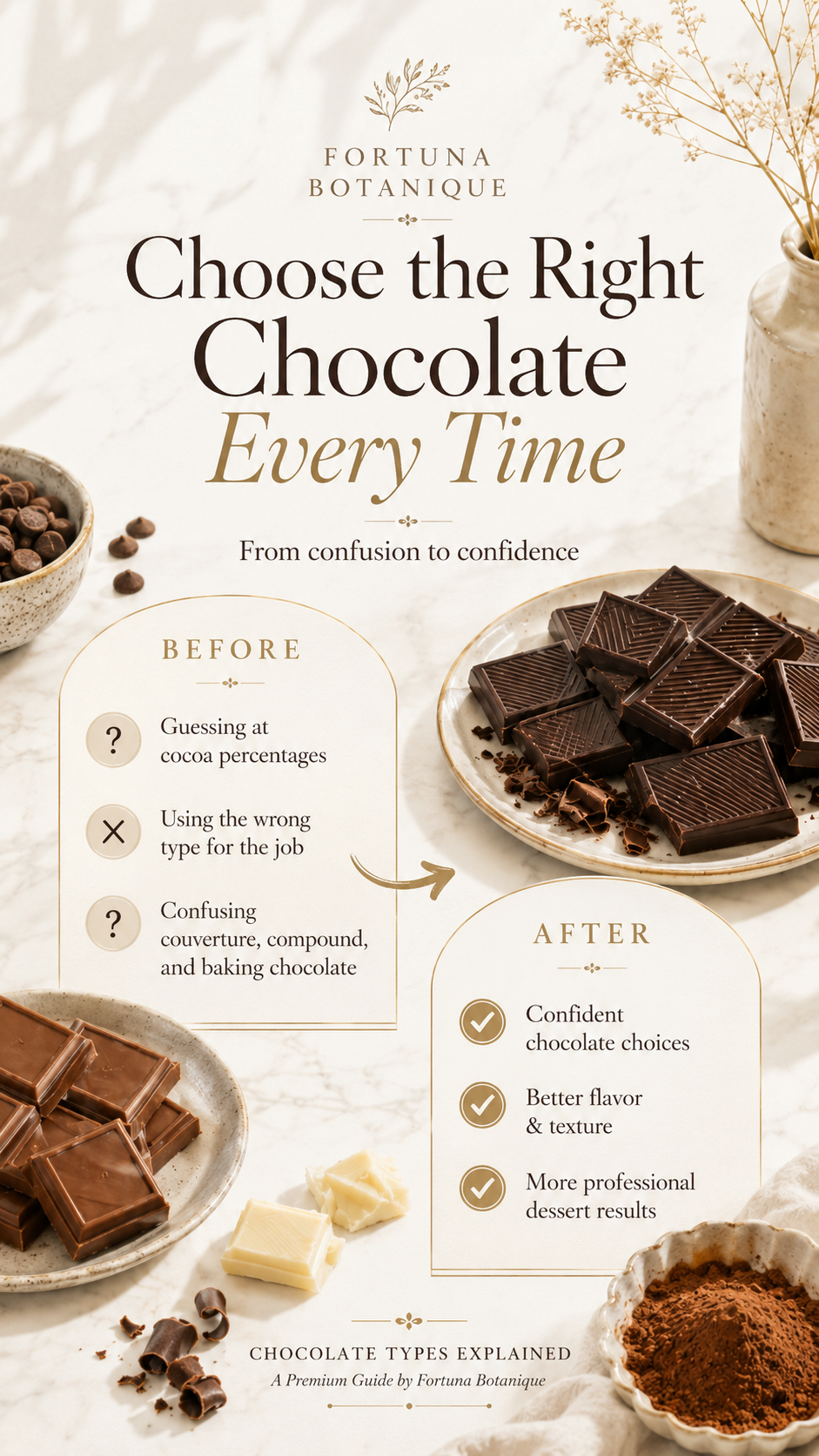 Chocolate Types Explained | Dark, Milk, White & Couverture Chocolate Guide