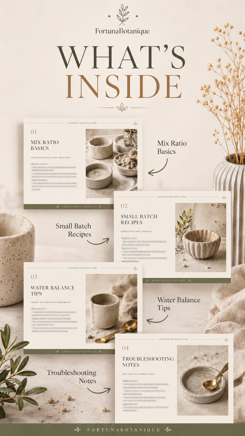 Concrete Mix Ratio Guide PDF | Concrete Recipes, Water Balance & Troubleshooting for Makers