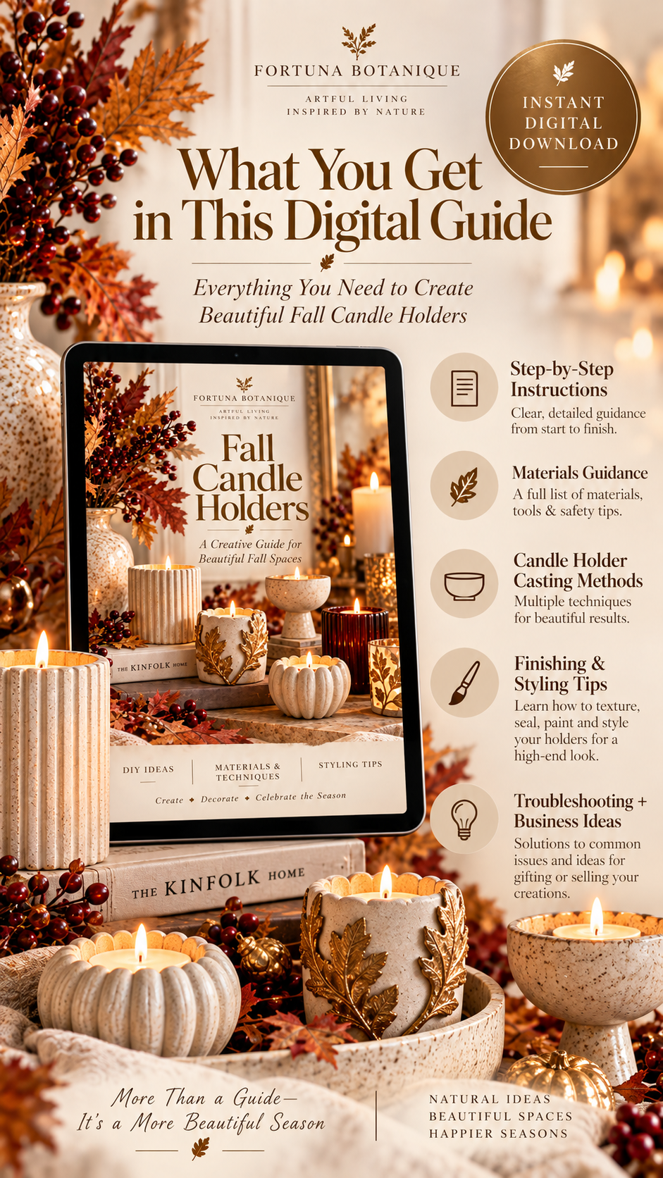 Fall Concrete Candle Holders Guide | DIY Seasonal Candle Decor