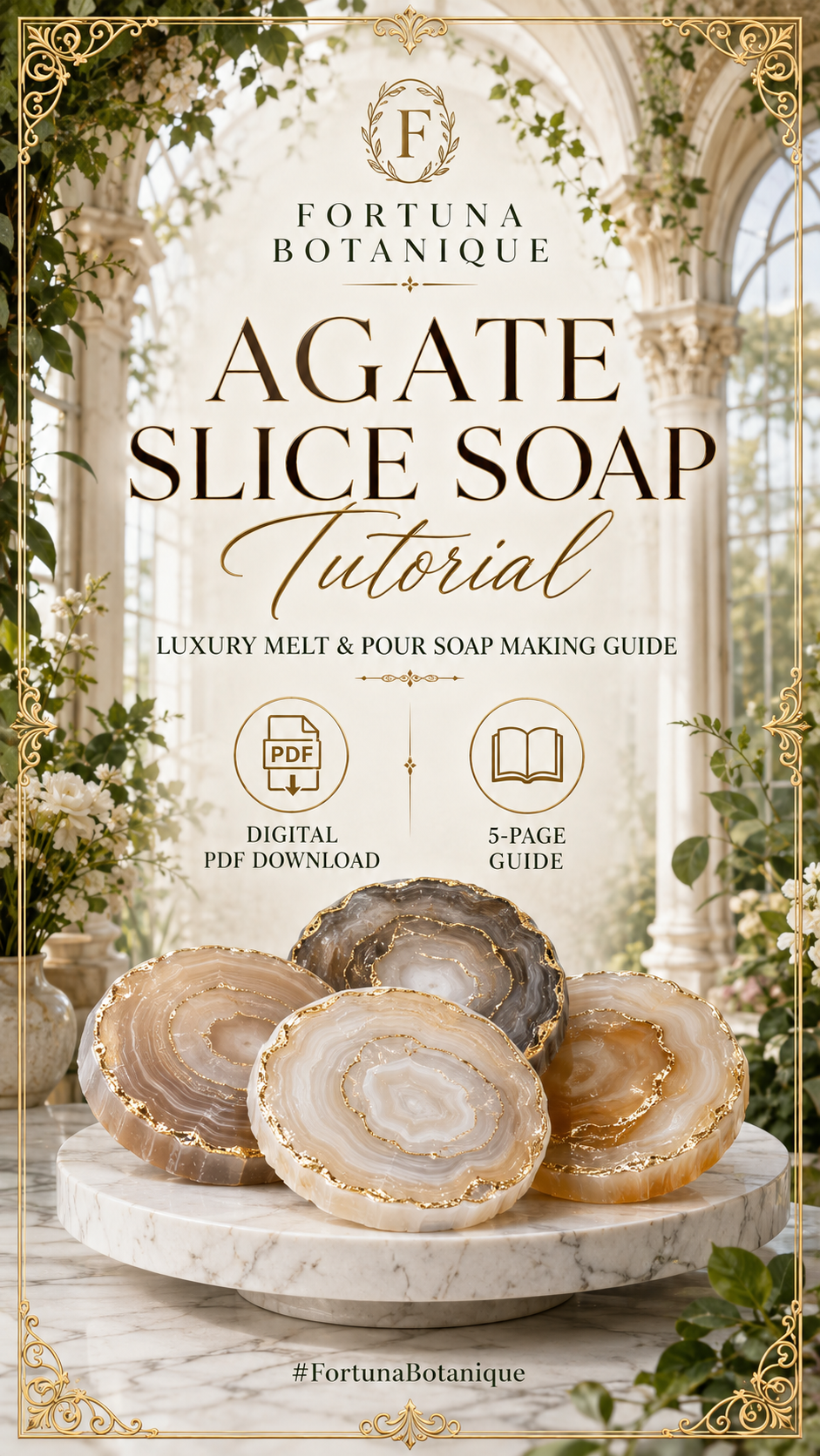 Agate Slice Soap Tutorial | Luxury Melt & Pour Gemstone Soap Making Guide