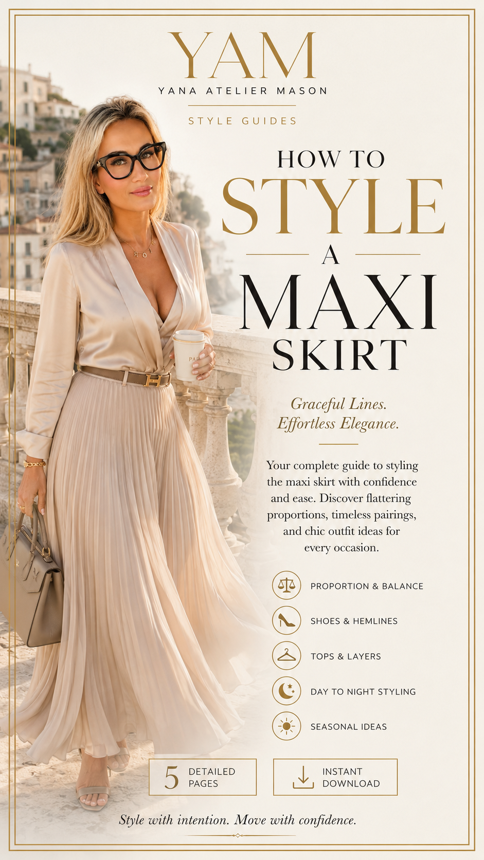 How to Style a Maxi Skirt | Elegant Outfit Guide for Women | Yana Atelier Mason