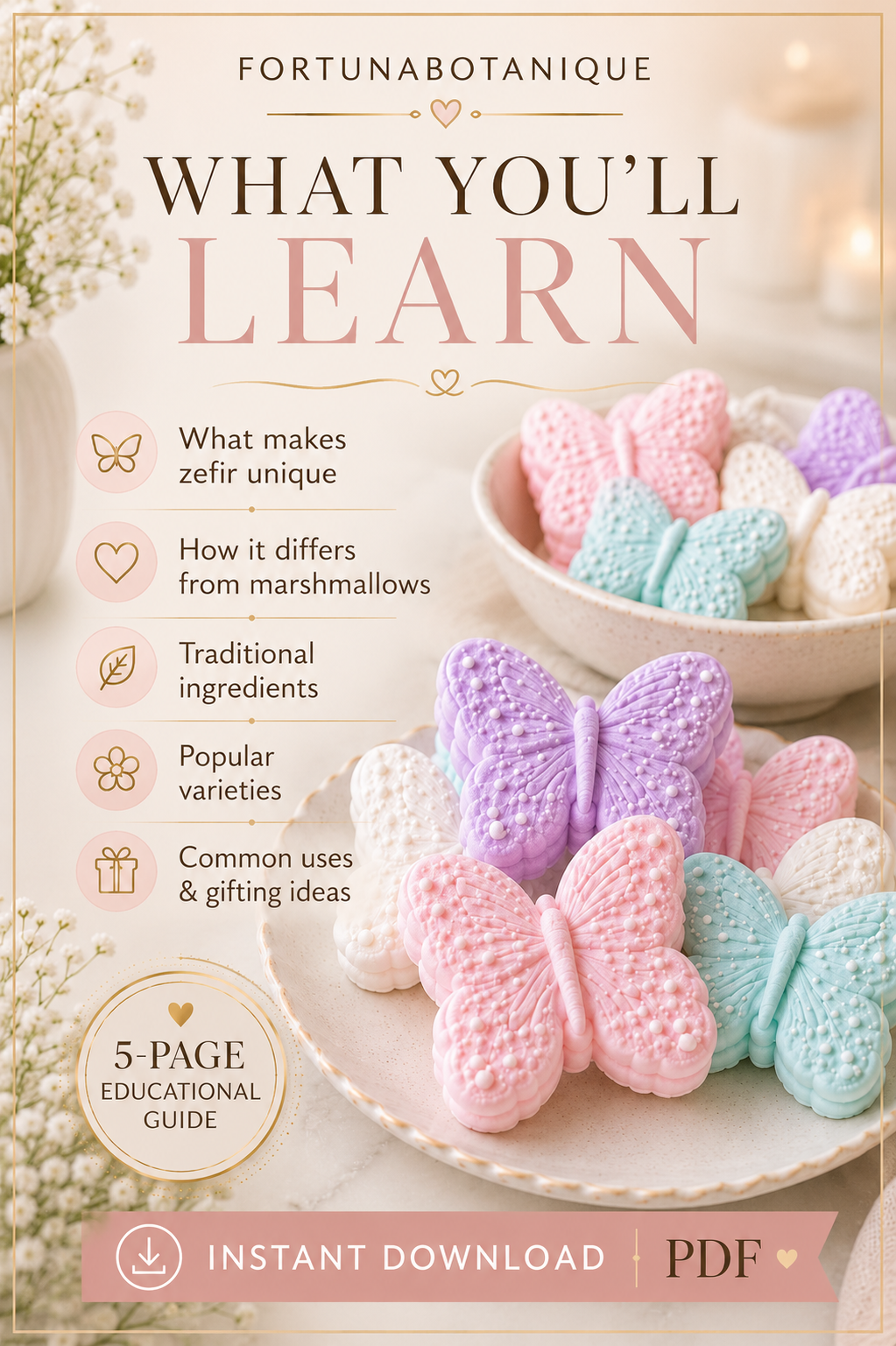 What Is Zefir? Beginner’s Guide | Learn the Basics of Russian Marshmallow Flowers | Premium PDF Introduction for Beginners