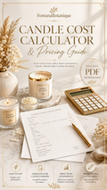 Candle Cost Calculator & Pricing Guide | Candle Business Pricing PDF for Makers