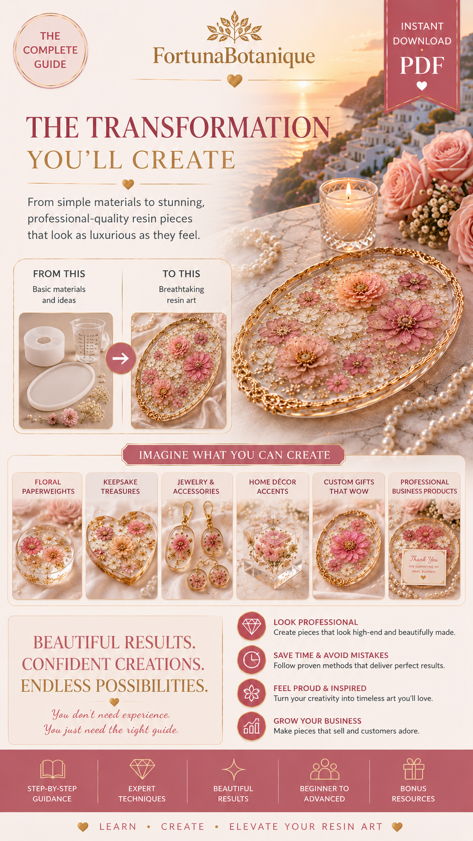 Floral Resin Embedding Guide for Flowers & Botanicals