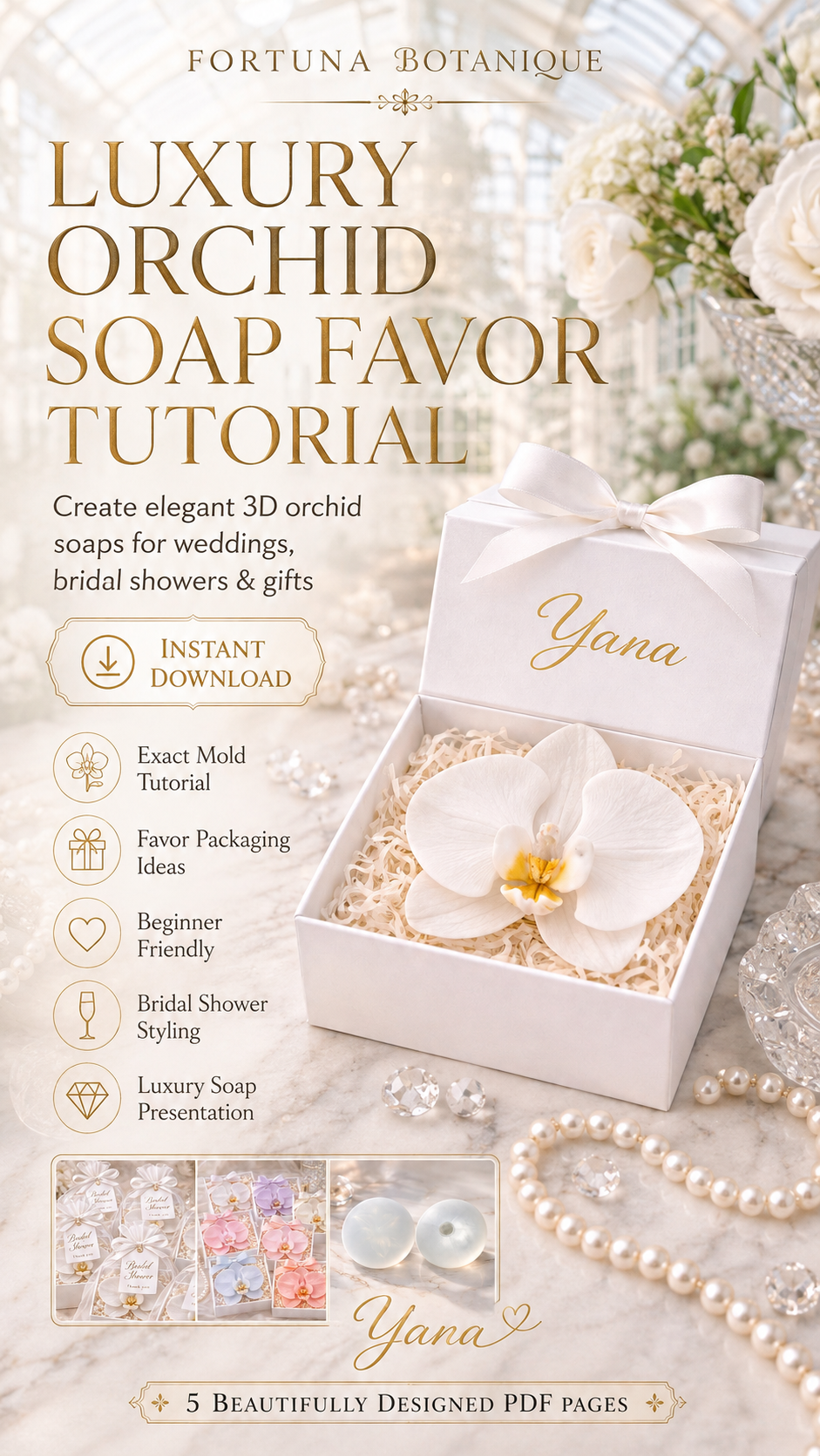 Luxury Orchid Soap Favor Tutorial | Wedding & Bridal Shower Soap Guide