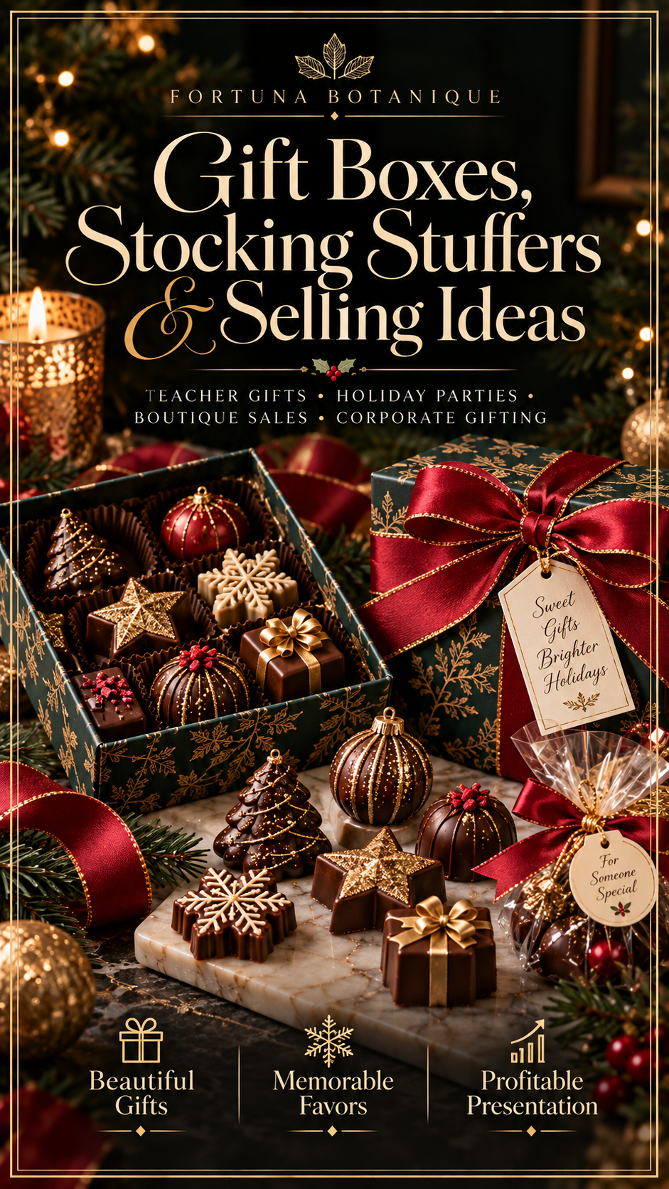 Christmas Chocolate Guide | Molds, Fillings, Decorating, Packaging, Gifting & Selling