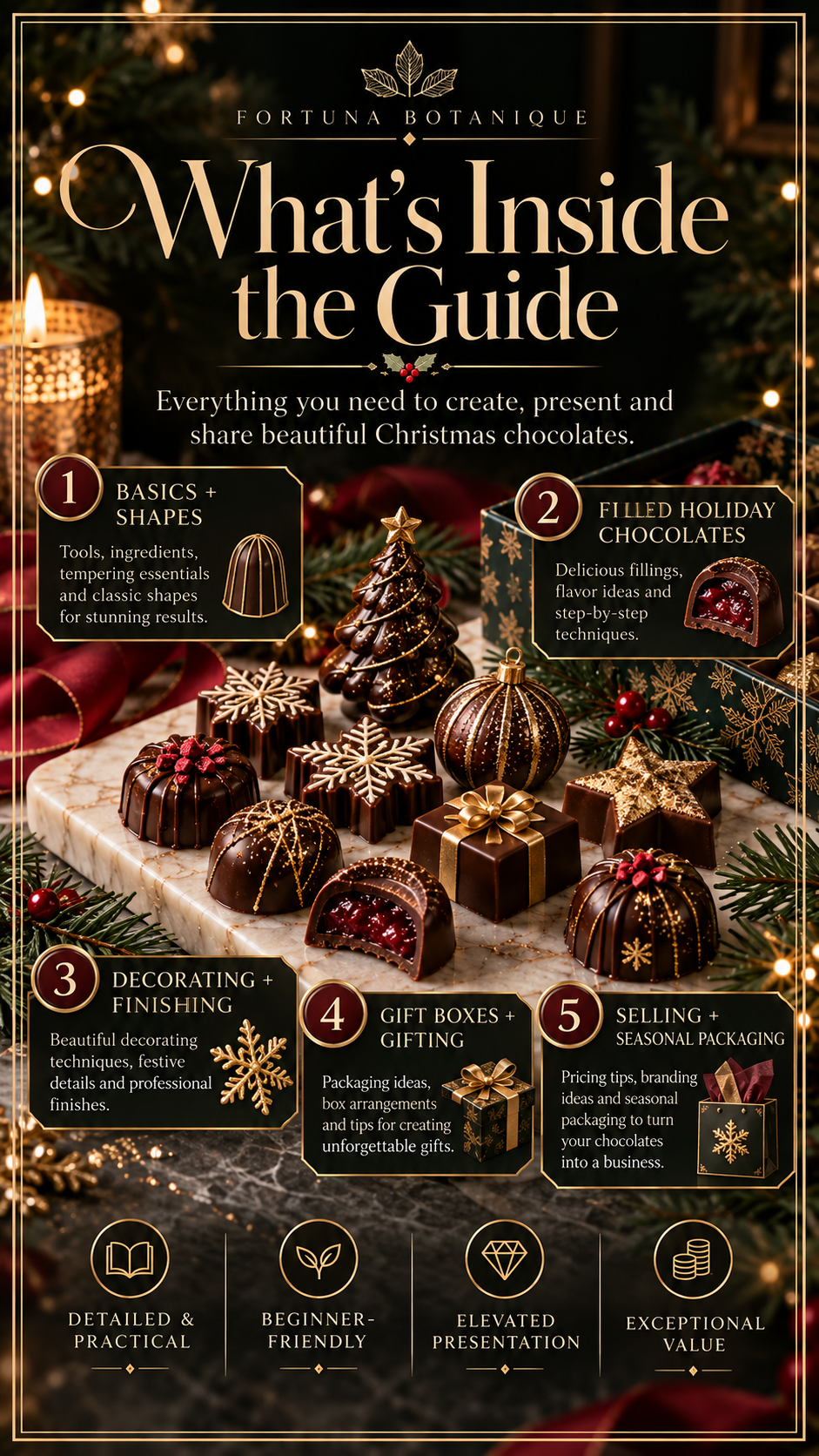 Christmas Chocolate Guide | Molds, Fillings, Decorating, Packaging, Gifting & Selling