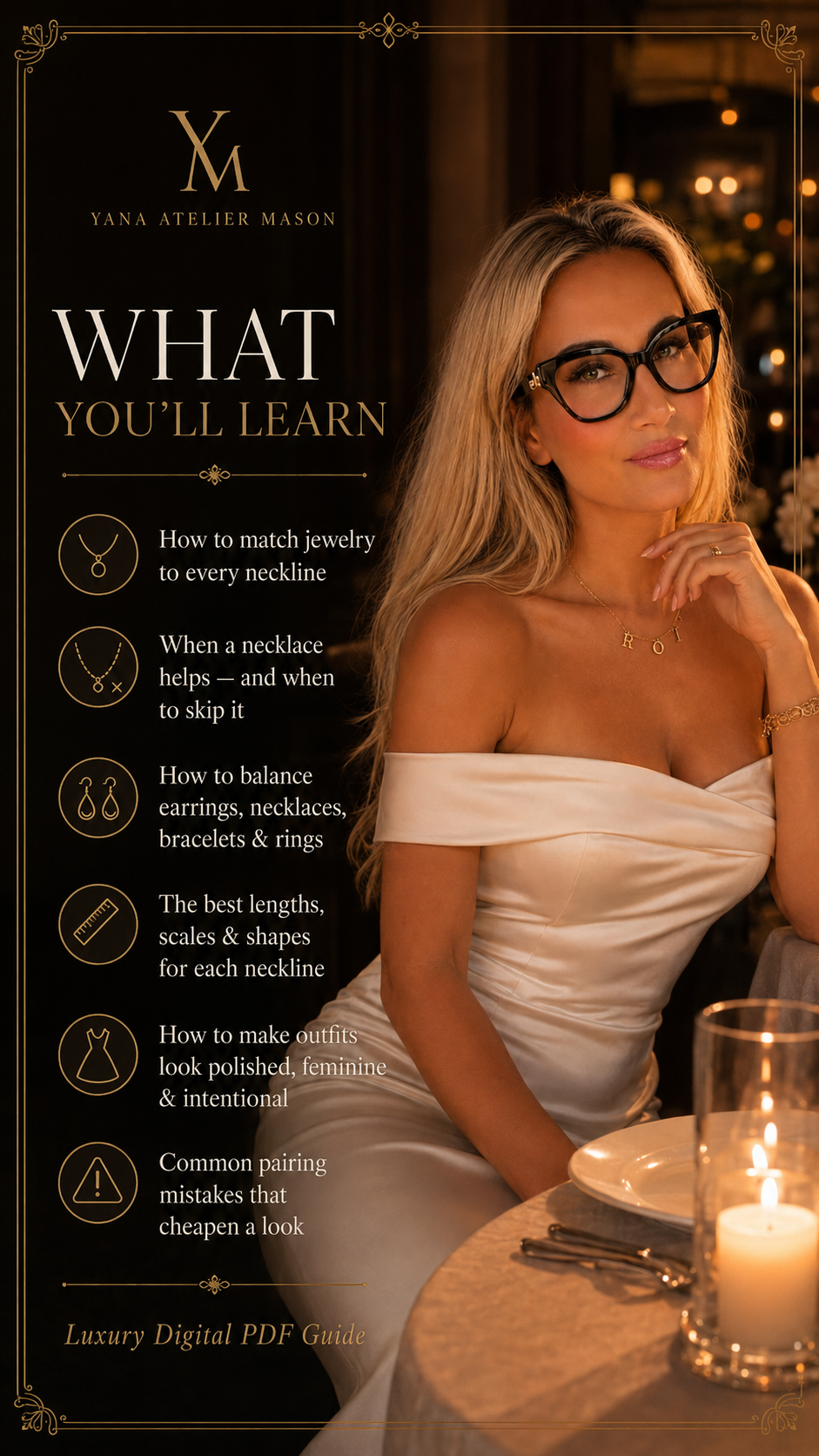 Neckline & Jewelry Pairing Guide | Elegant Jewelry Styling & Outfit Proportion Guide