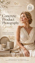 Concrete Product Photography Guide | Luxury Styling & Branding PDF for Concrete Makers