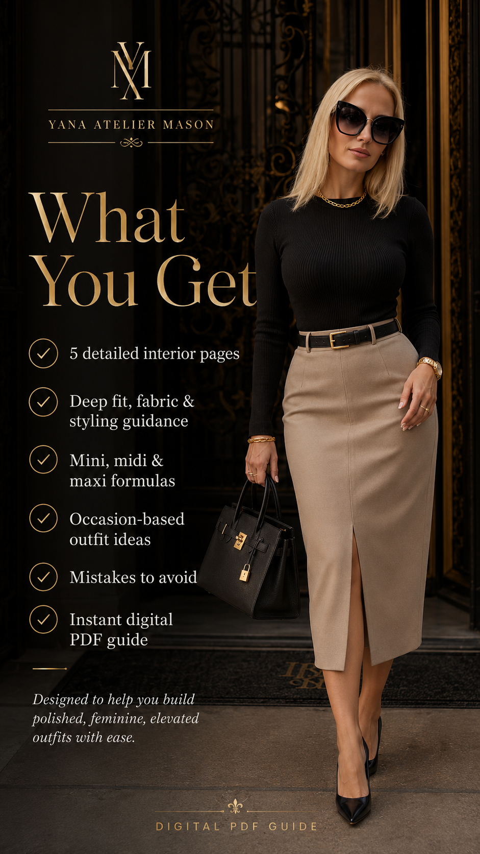 Skirt Styling Master Guide | Mini Midi Maxi Outfit Styling & Wardrobe PDF
