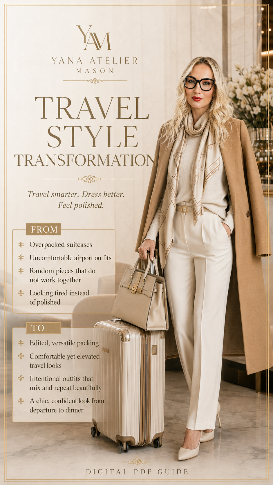 Elegant Travel Style Guide for Women | Chic Travel Outfits, Luxury Capsule Wardrobe, Airport Style & Effortless Vacation Fashion