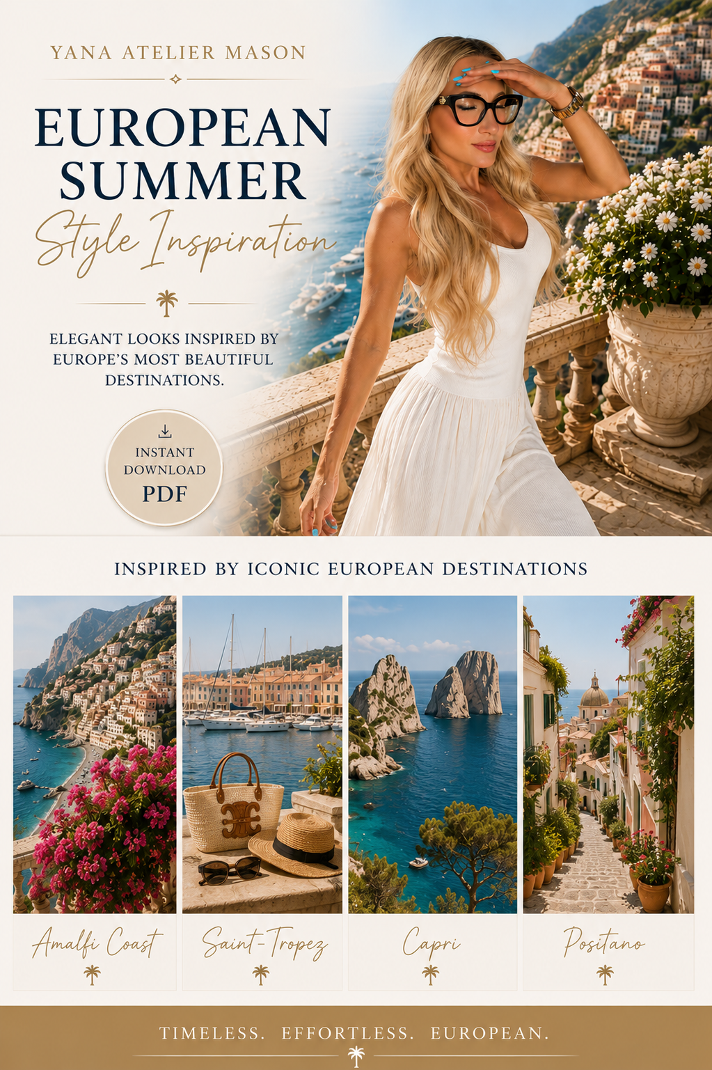 Summer Style Guide | Mediterranean Capsule Wardrobe & Elegant Vacation Outfit Guide