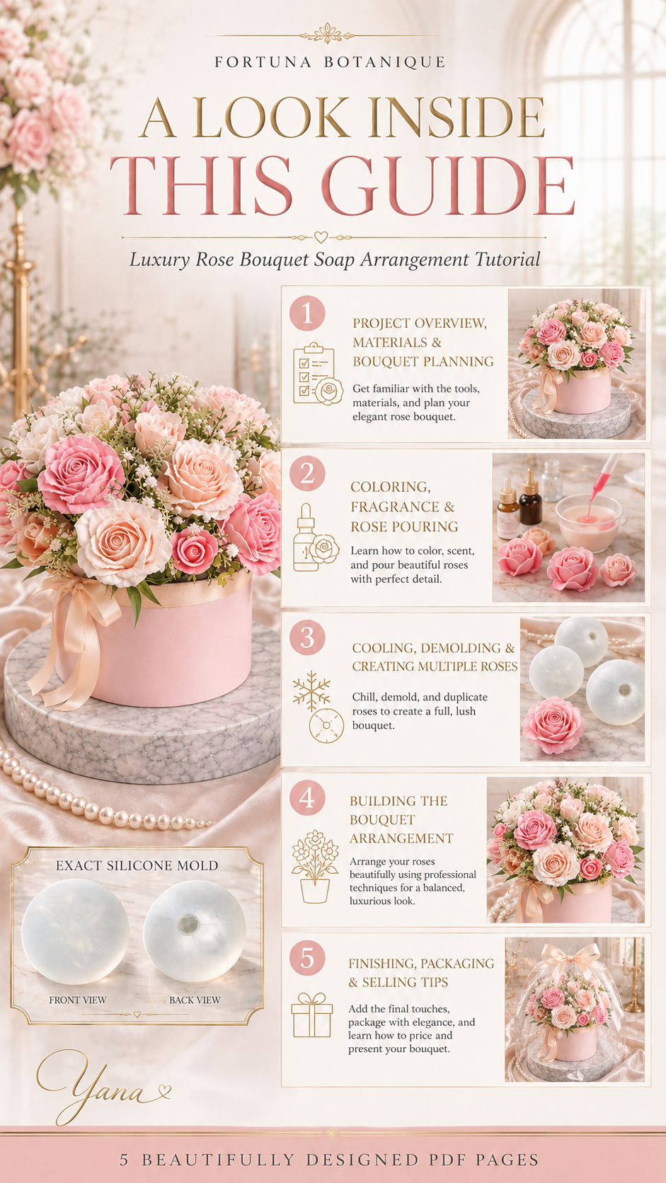 Luxury Rose Bouquet Soap Arrangement Tutorial | Floral Soap Gift Box Guide