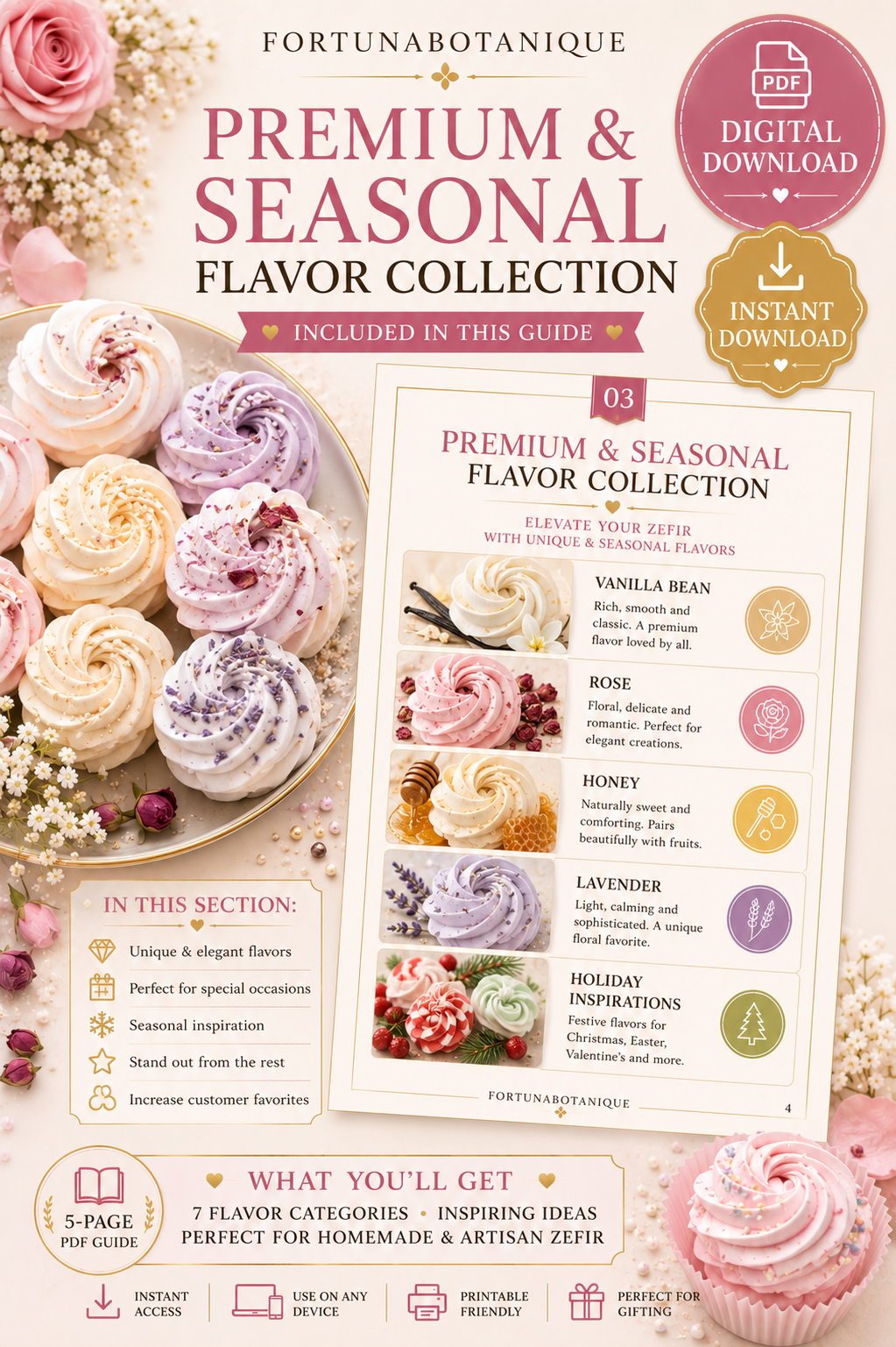 Luxury Zefir Flavor Collection Guide | Premium Flavor Combinations & Pairing Ideas | PDF Recipe Inspiration for Zefir Artists