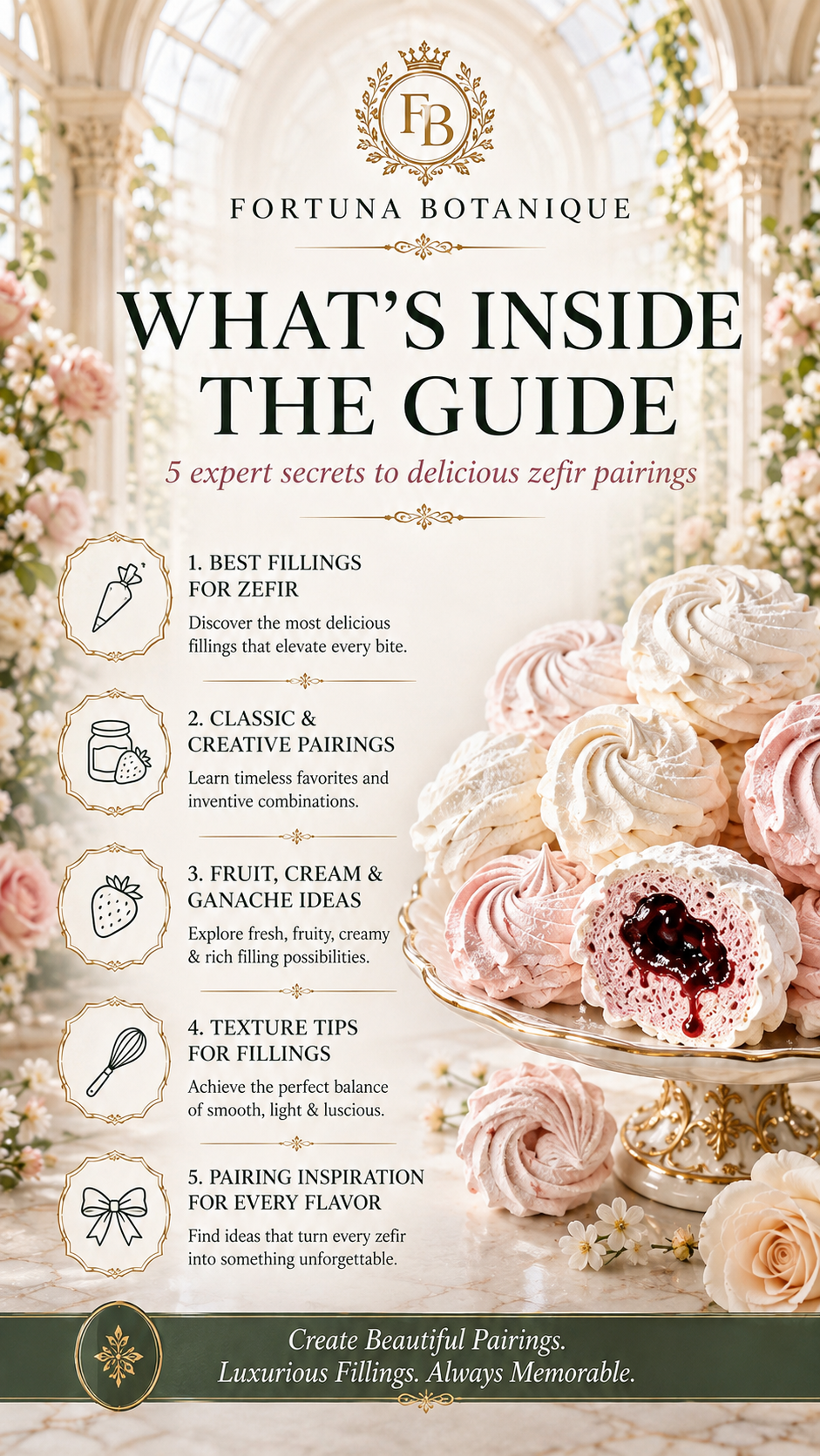 Zefir Flavor Pairing & Filling Ideas Guide | Luxury Dessert Pairings