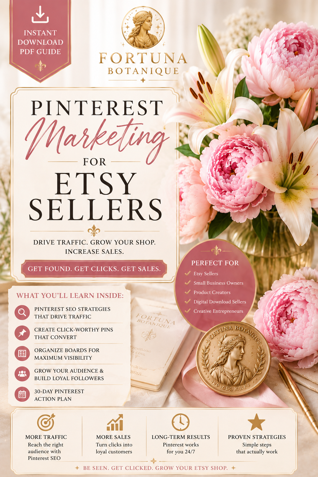 Pinterest Marketing for Etsy Sellers | Instant PDF Guide