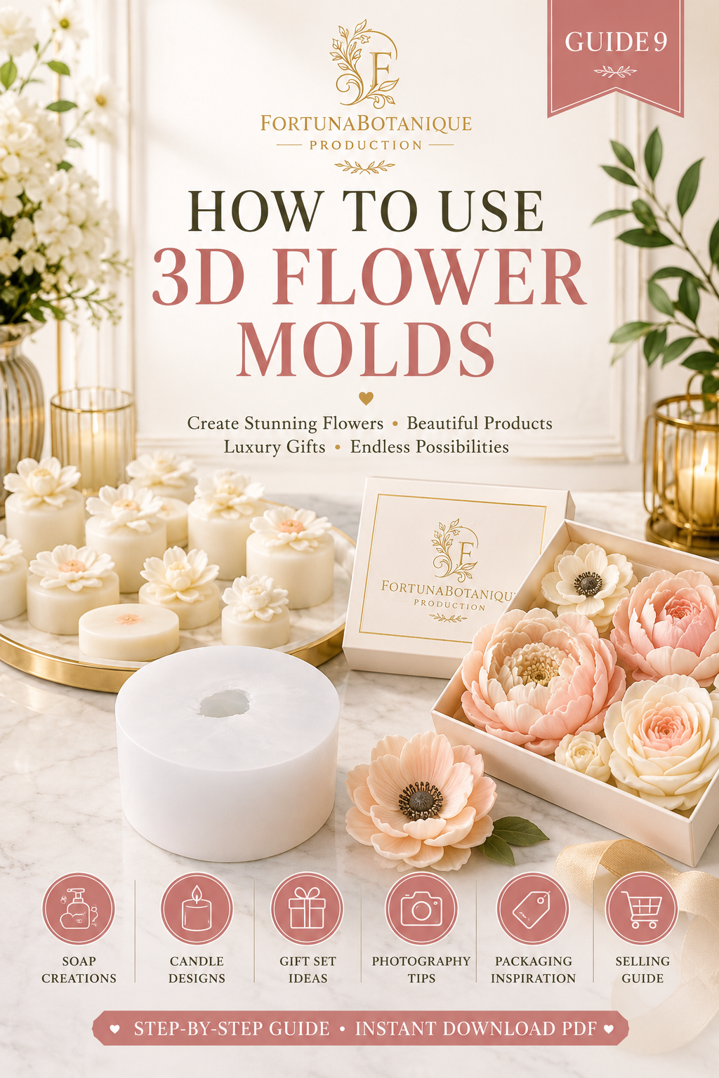 How to Use 3D Flower Molds | Complete Tutorial Guide for Soap, Candle, Chocolate & Resin Makers