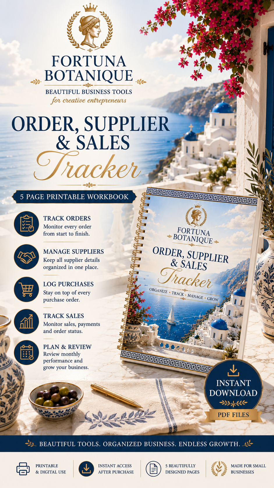 Order, Supplier & Sales Tracker for Small Businesses