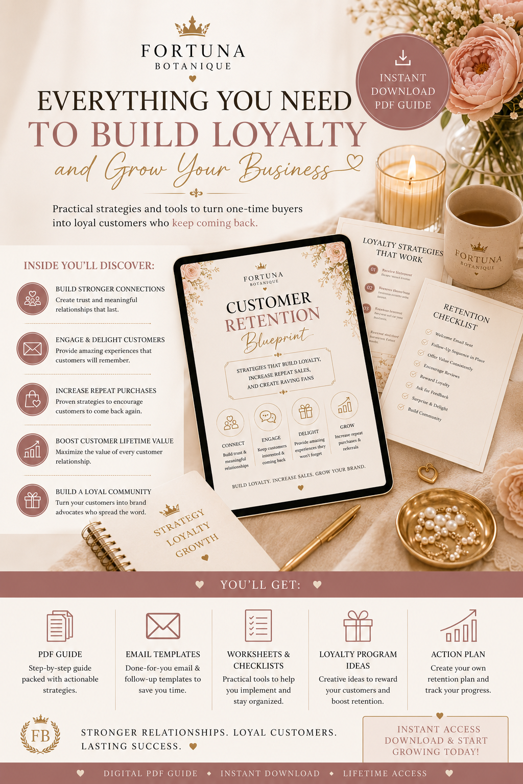 Customer Retention Blueprint: Turn One-Time Buyers Into Loyal, Repeat Customers (Digital PDF Guide)