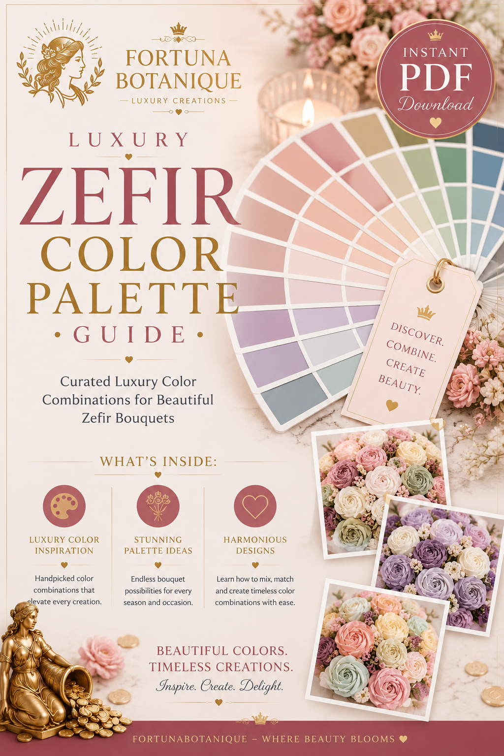Luxury Zefir Color Palette Guide | Instant PDF Download