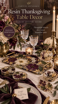 Resin Thanksgiving Table Decor Tutorial | Botanical Epoxy Resin Guide