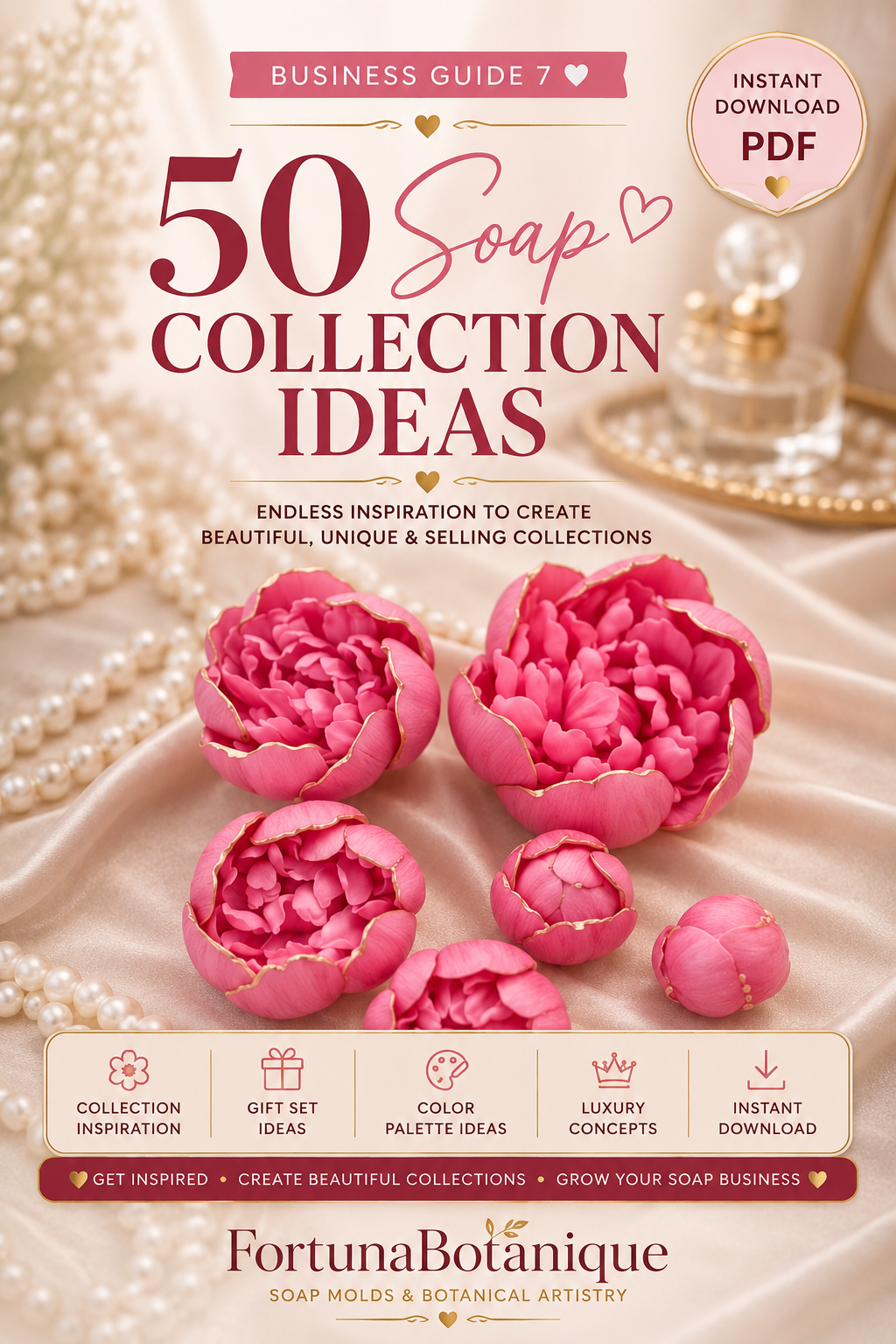 50 Luxury Soap Collection Ideas | Handmade Soap Design Inspiration Guide | Product Collection Planner | Soap Business PDF | Digital Download