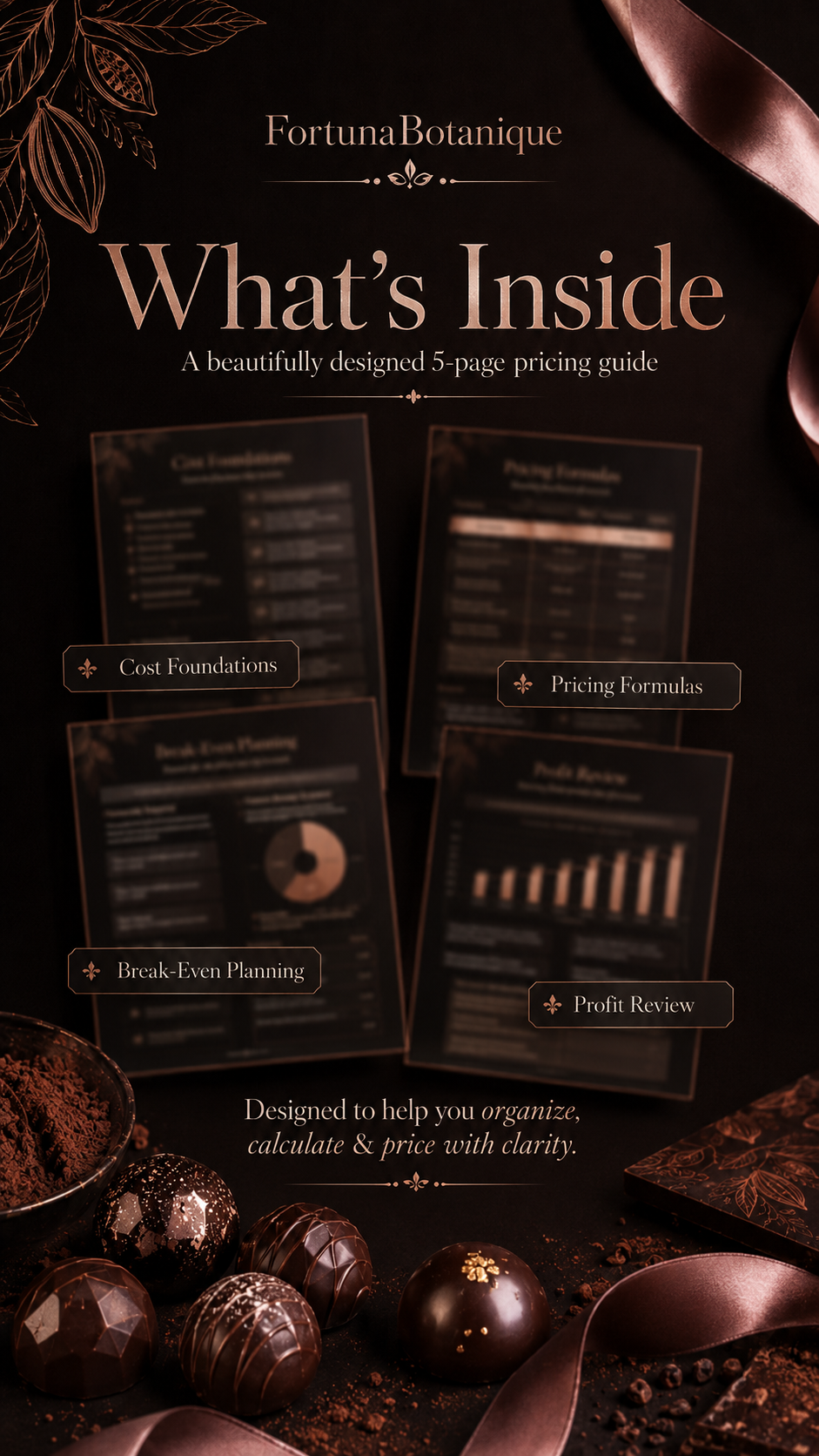 Chocolate Pricing Guide | Chocolatier Product Pricing, Profit Margin & Wholesale Pricing PDF Guide