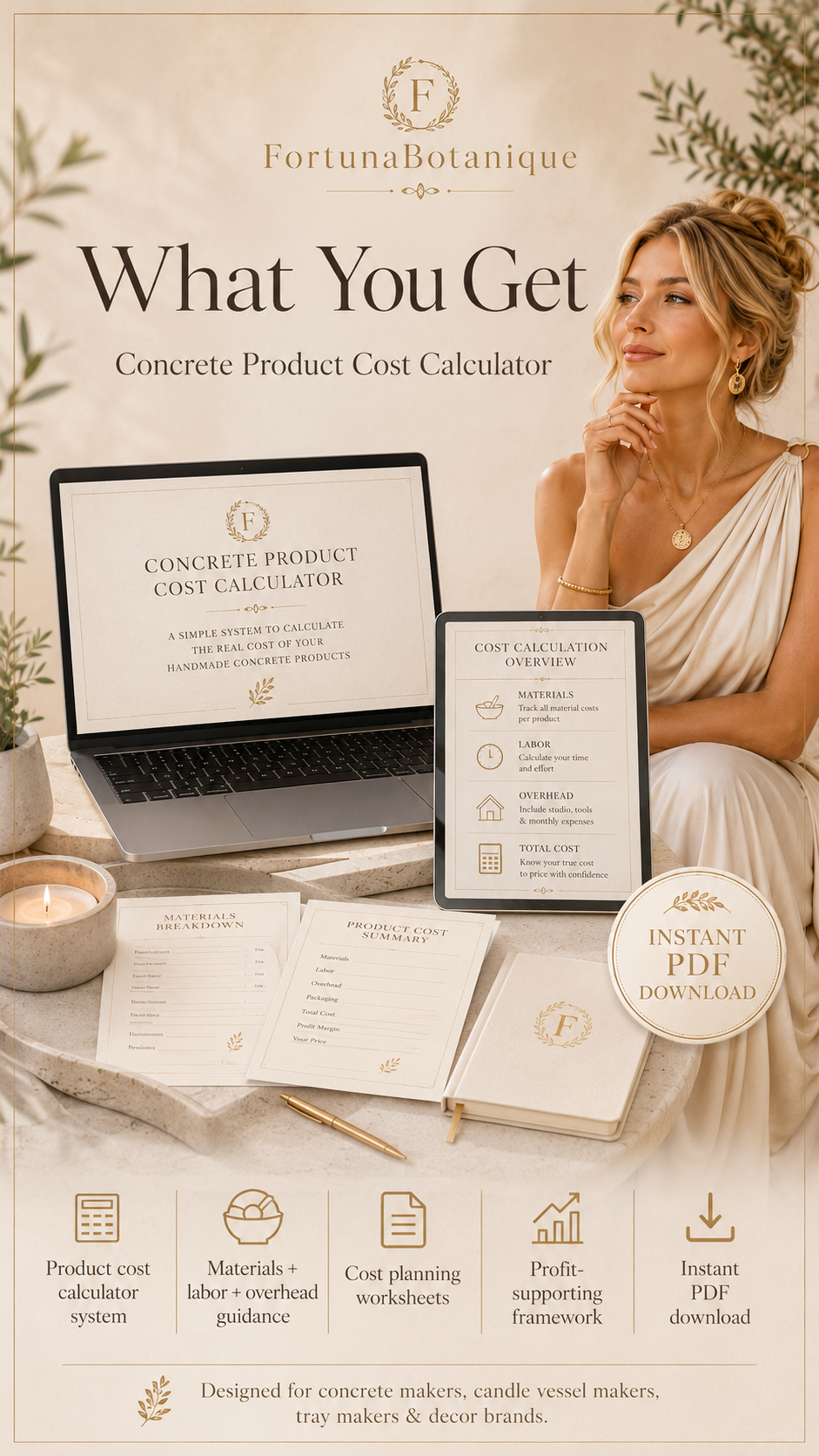 Concrete Product Cost Calculator | Pricing & Profit Guide for Concrete Makers PDF