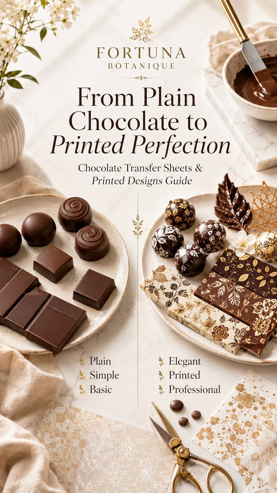 Chocolate Transfer Sheets & Printed Designs Guide | Bonbon & Chocolate Decorating PDF