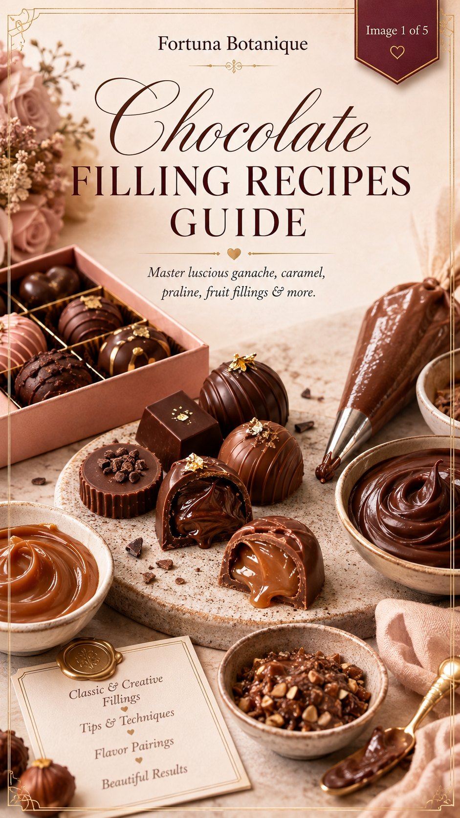 Chocolate Filling Recipes Guide | Ganache, Caramel, Praline, Fruit Fillings & Bonbon Centers PDF