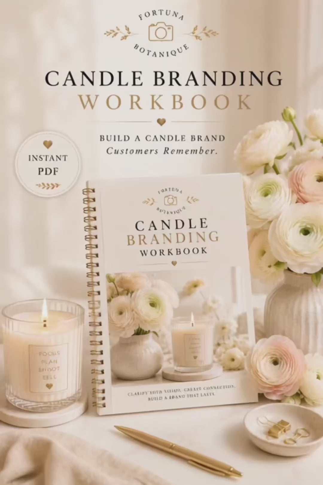 Candle Branding Workbook | Build a Luxury Candle Brand That Customers Remember | Instant PDF Download