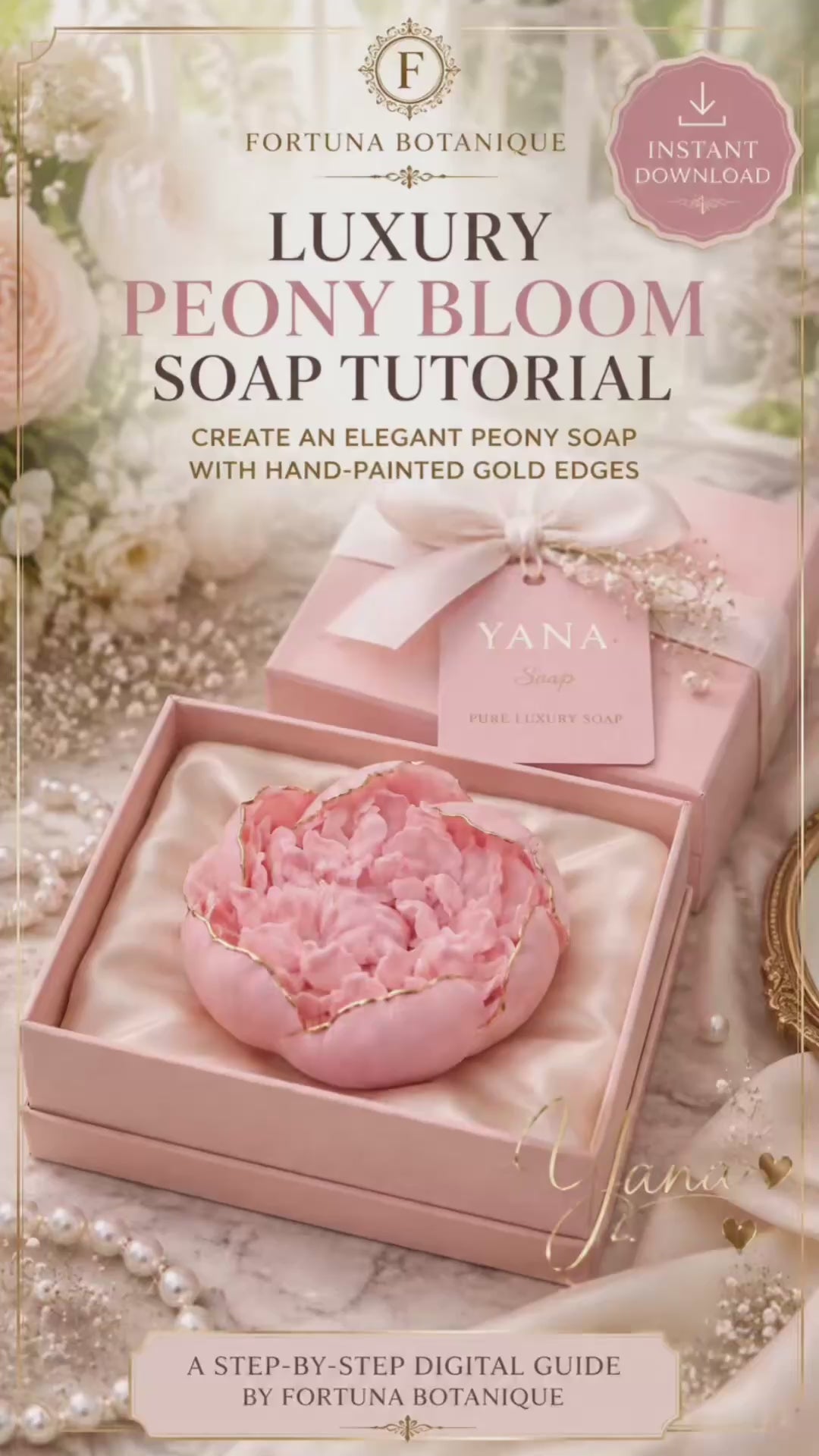Luxury Peony Bloom Soap Tutorial | Floral Soap Guide