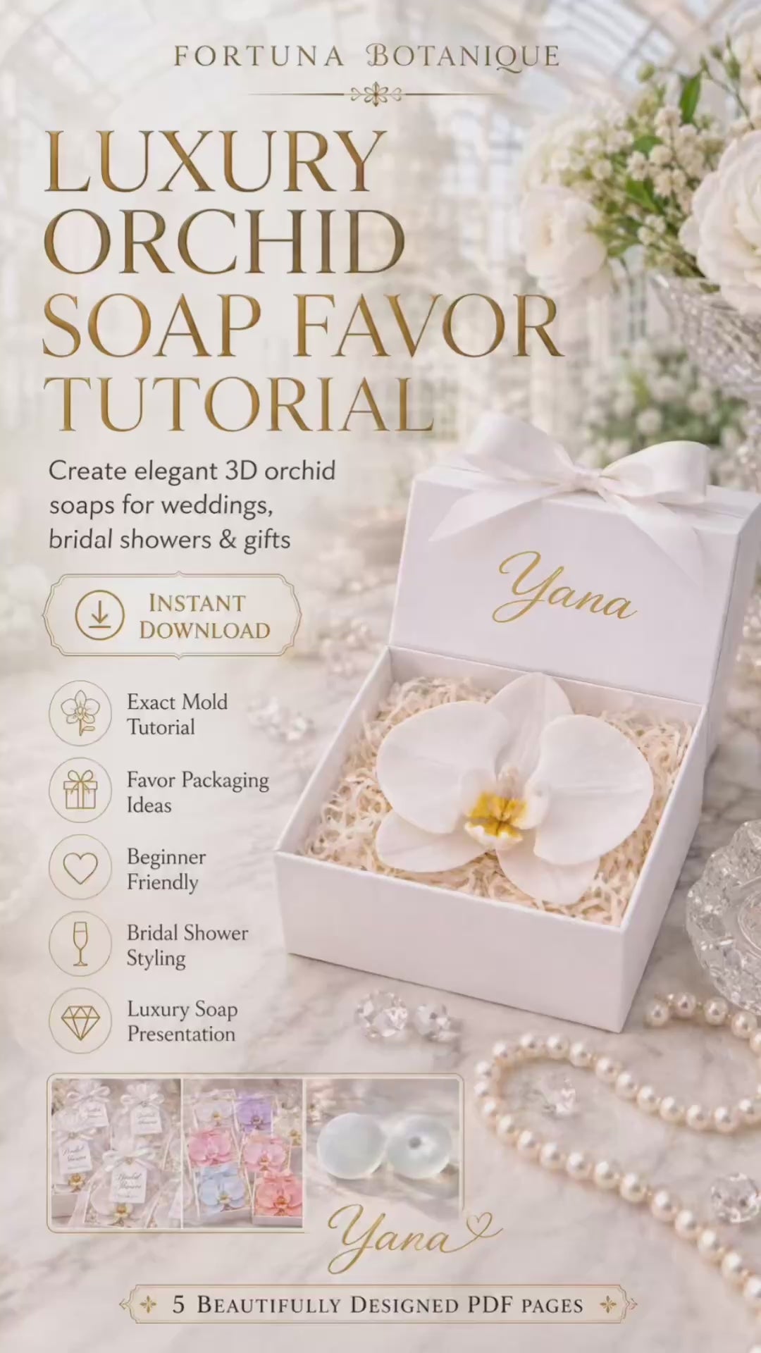 Luxury Orchid Soap Favor Tutorial | Wedding & Bridal Shower Soap Guide