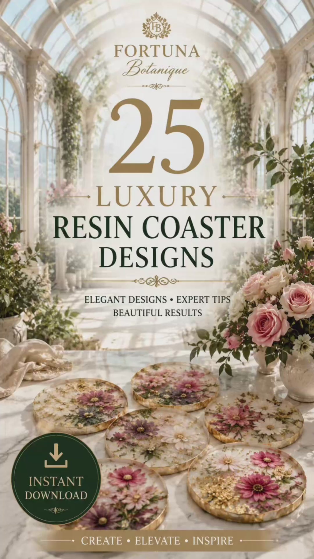 25 Luxury Resin Coaster Designs Guide | Elegant DIY Floral Coaster Ideas & Creative Inspiration